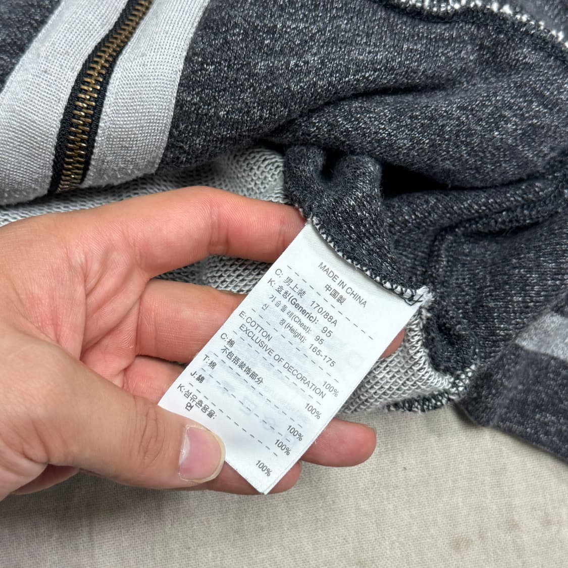 나이키 빈티지 차콜 백로고 집업 M 상품이미지7