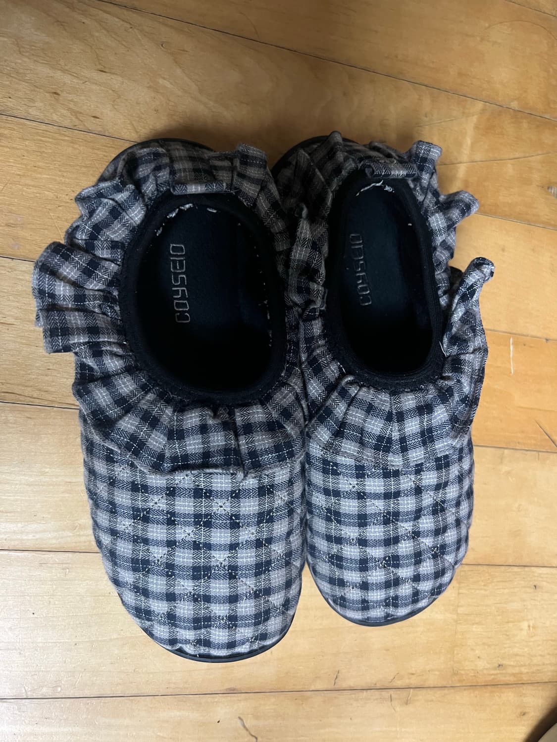 COYSEIO X SUBU FLUFF CHECK PADDING SHOES 상품이미지2