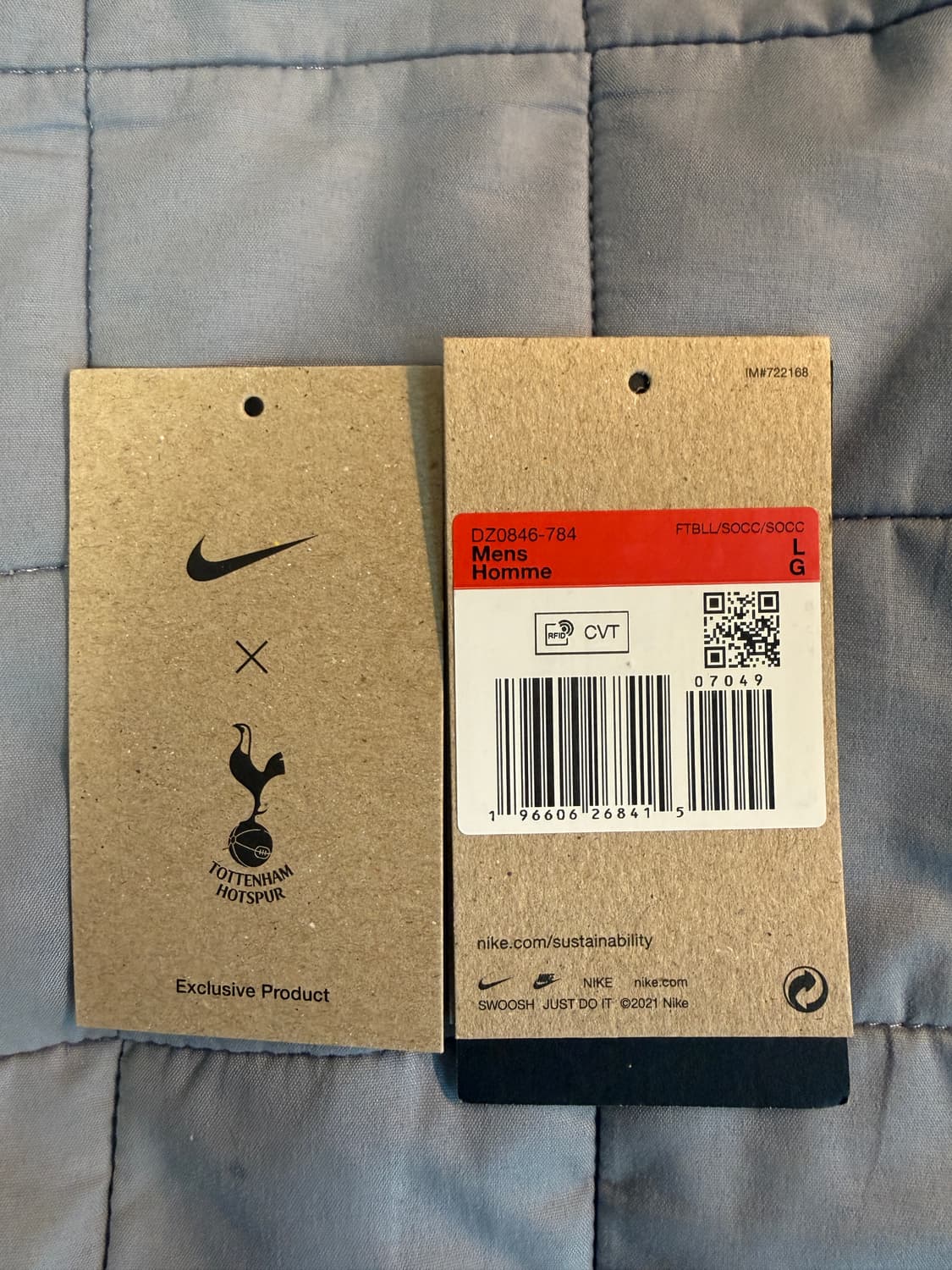 나이키 토트넘 트레이닝 집업 드릴탑 L 상품이미지6