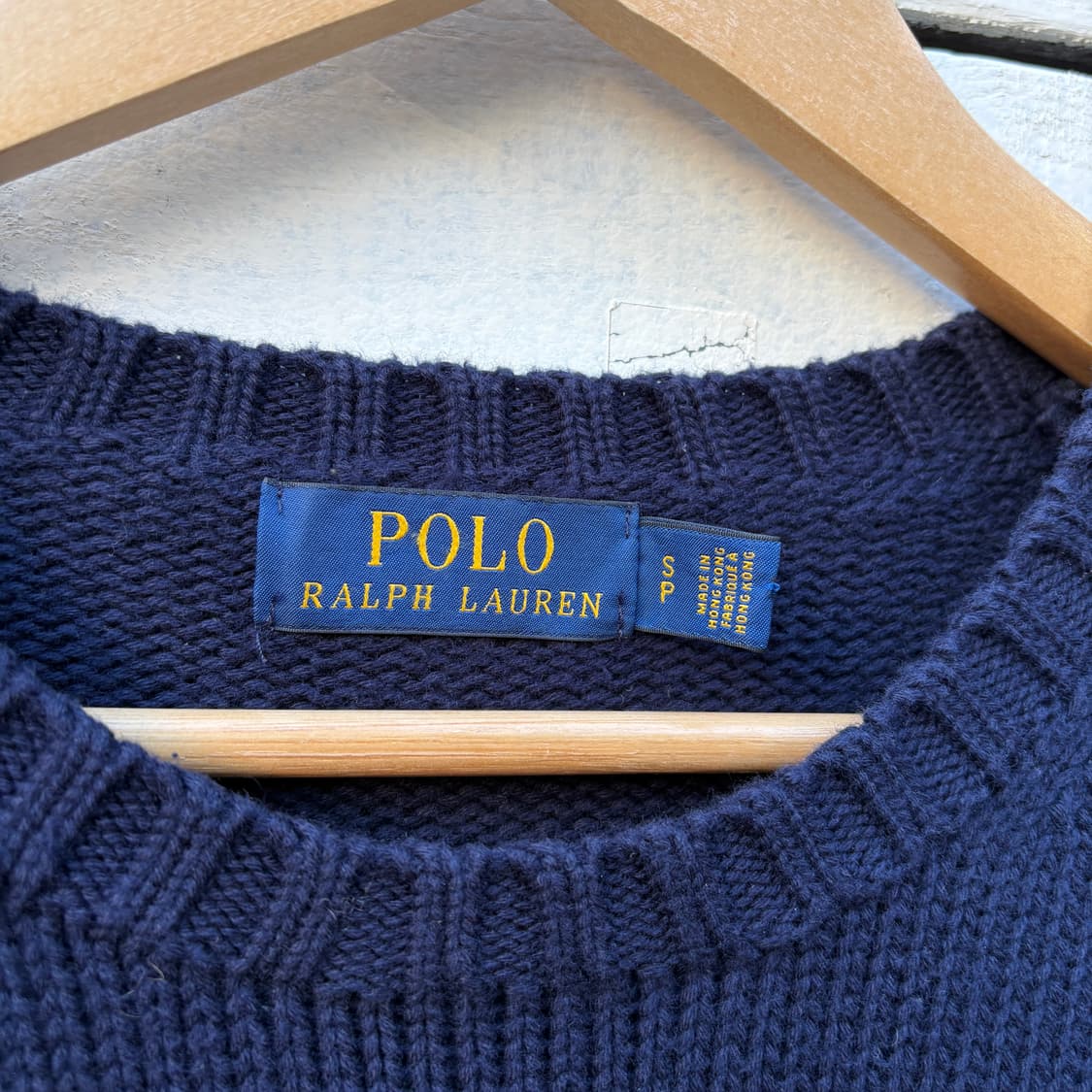 Polo 폴로 아플리케 자수 니트 상품이미지5