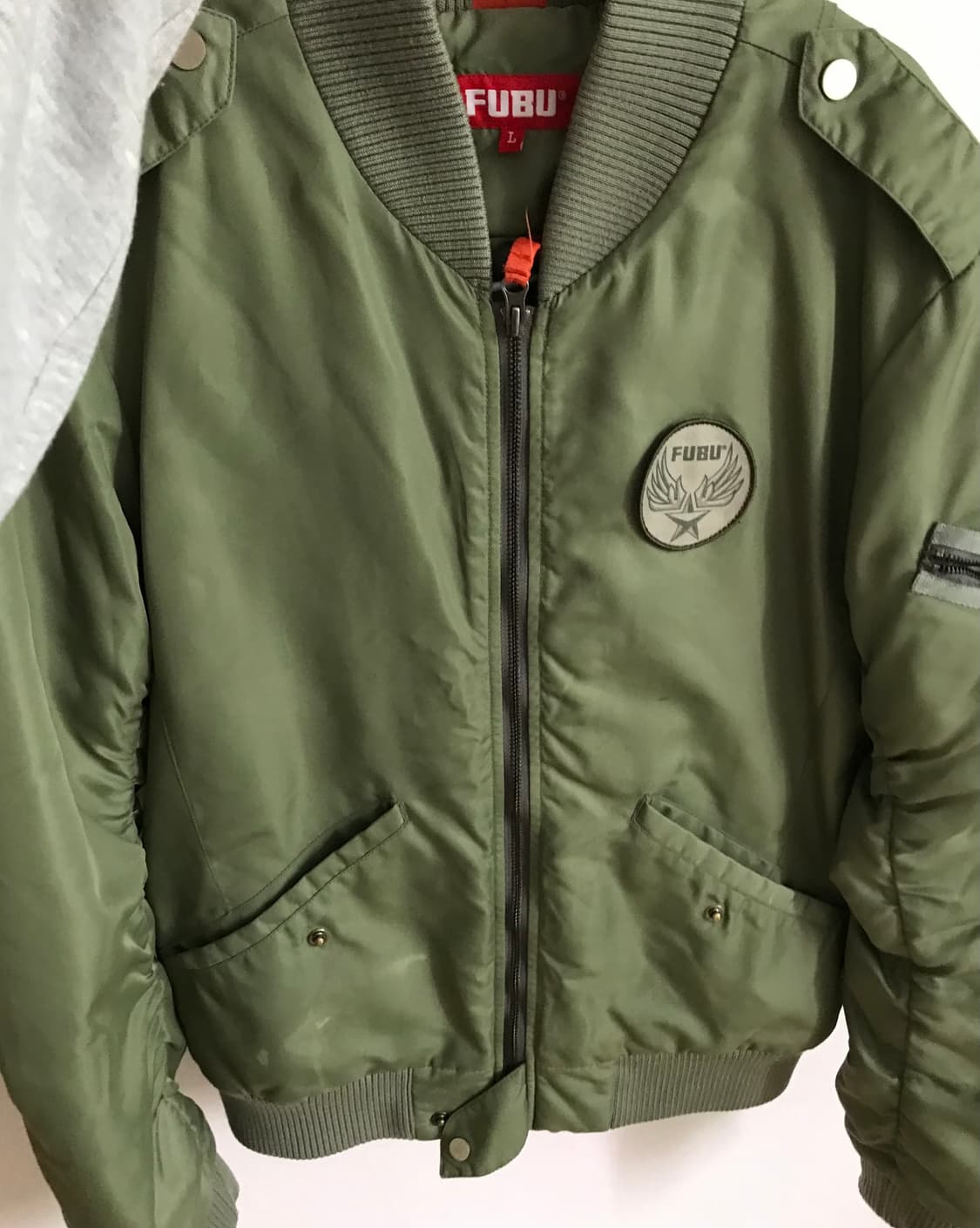 FUBU 빈티지 항공점퍼자켓카키 상품이미지1