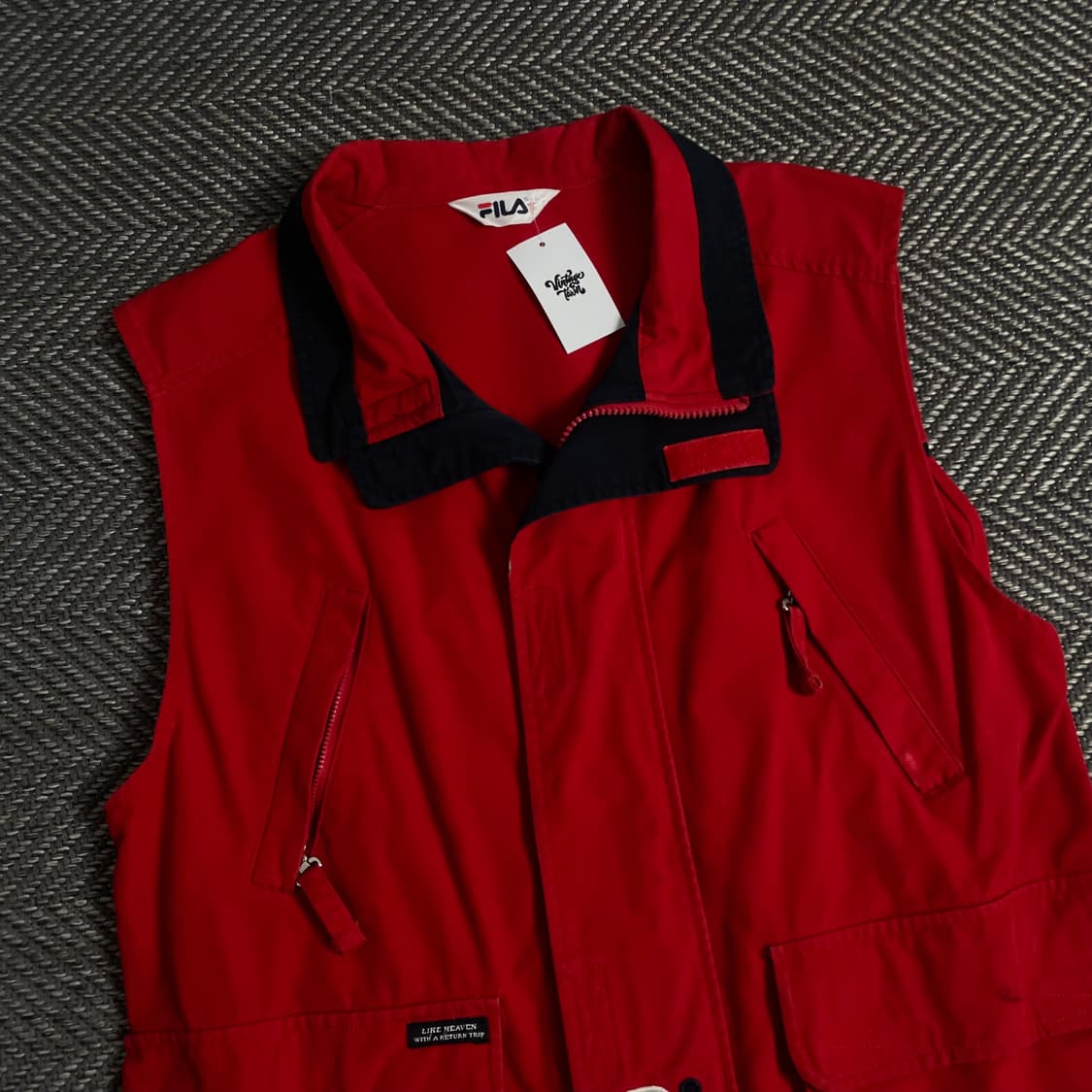 90s 필라 빅로고 올드스쿨 헌팅 베스트o 3605 상품이미지3