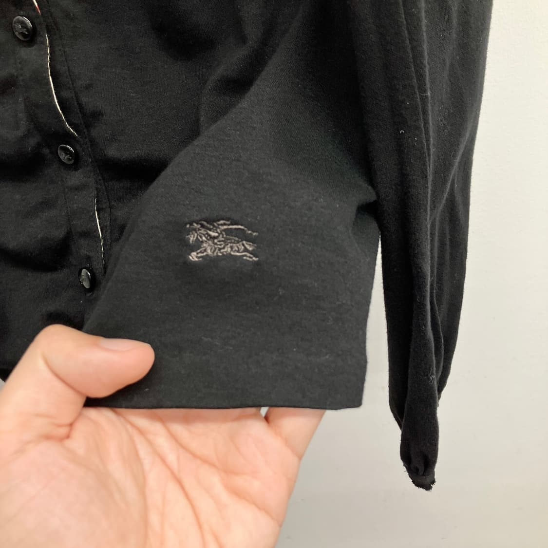 버버리 코튼 셔링 가디건  상품이미지4