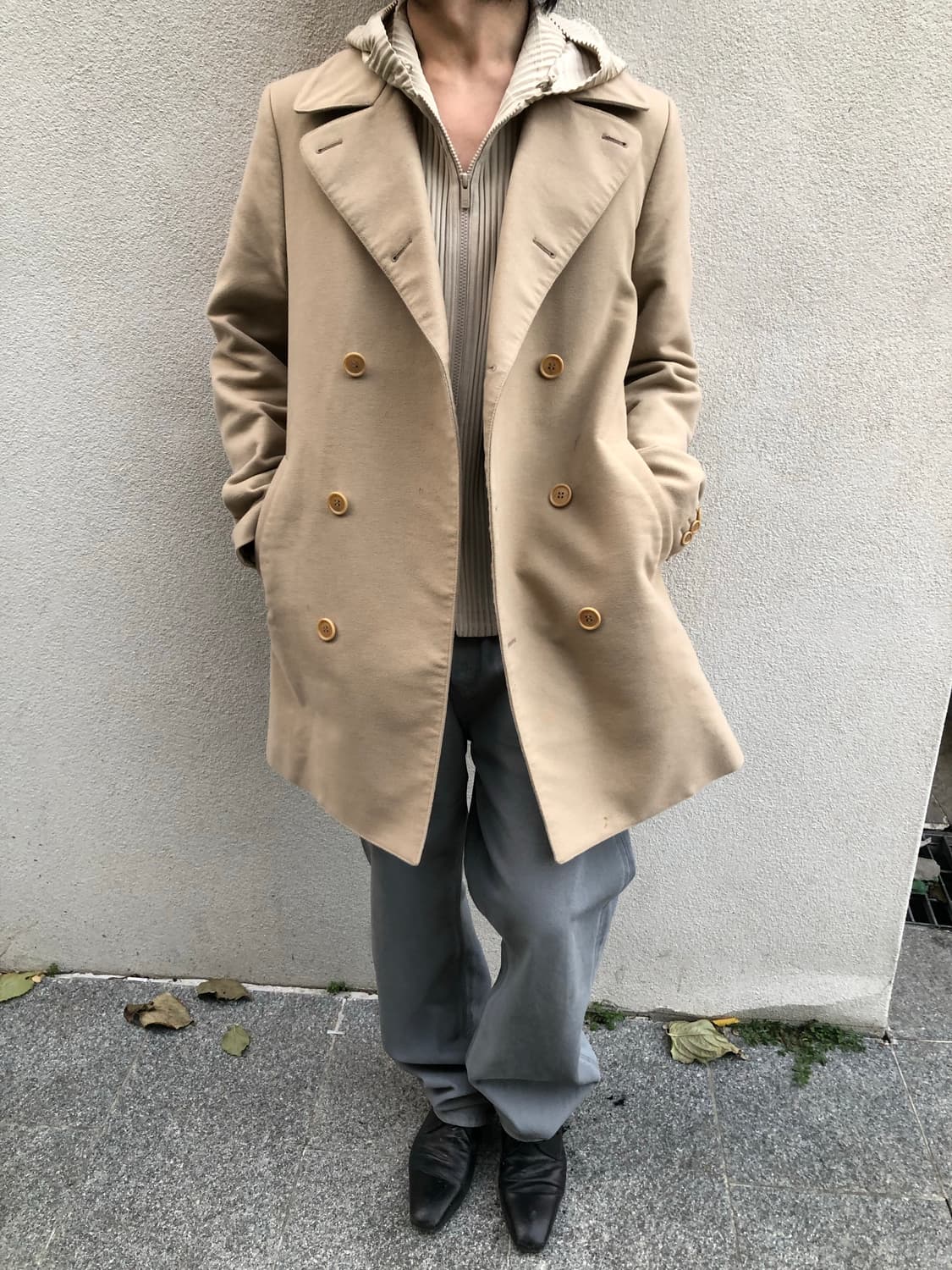 헬무트랭 00‘s 아카이브 더블 코트 상품이미지2