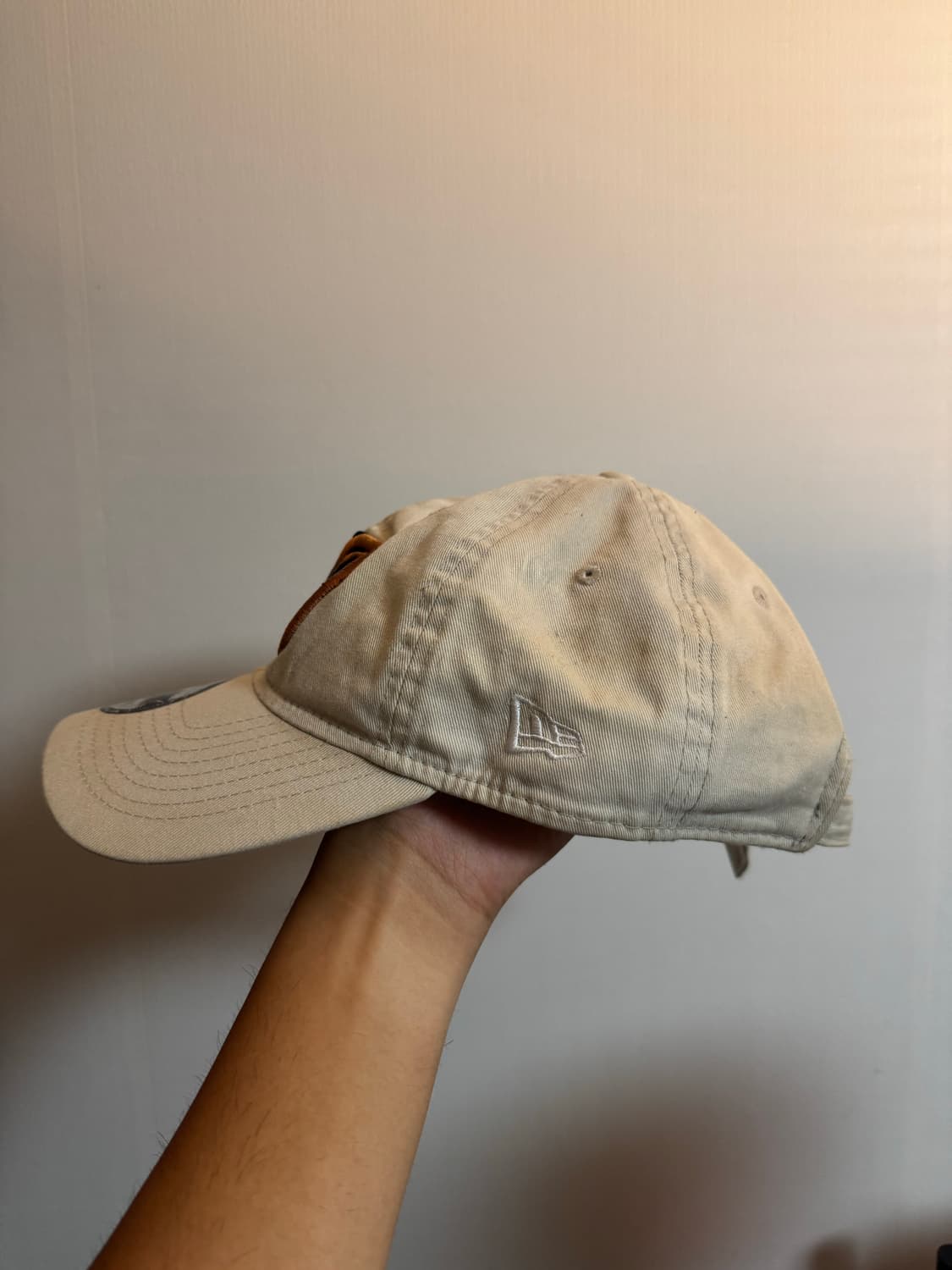 OTTO958 오또 뉴에라 볼캡 모자 아이보리 상품이미지4