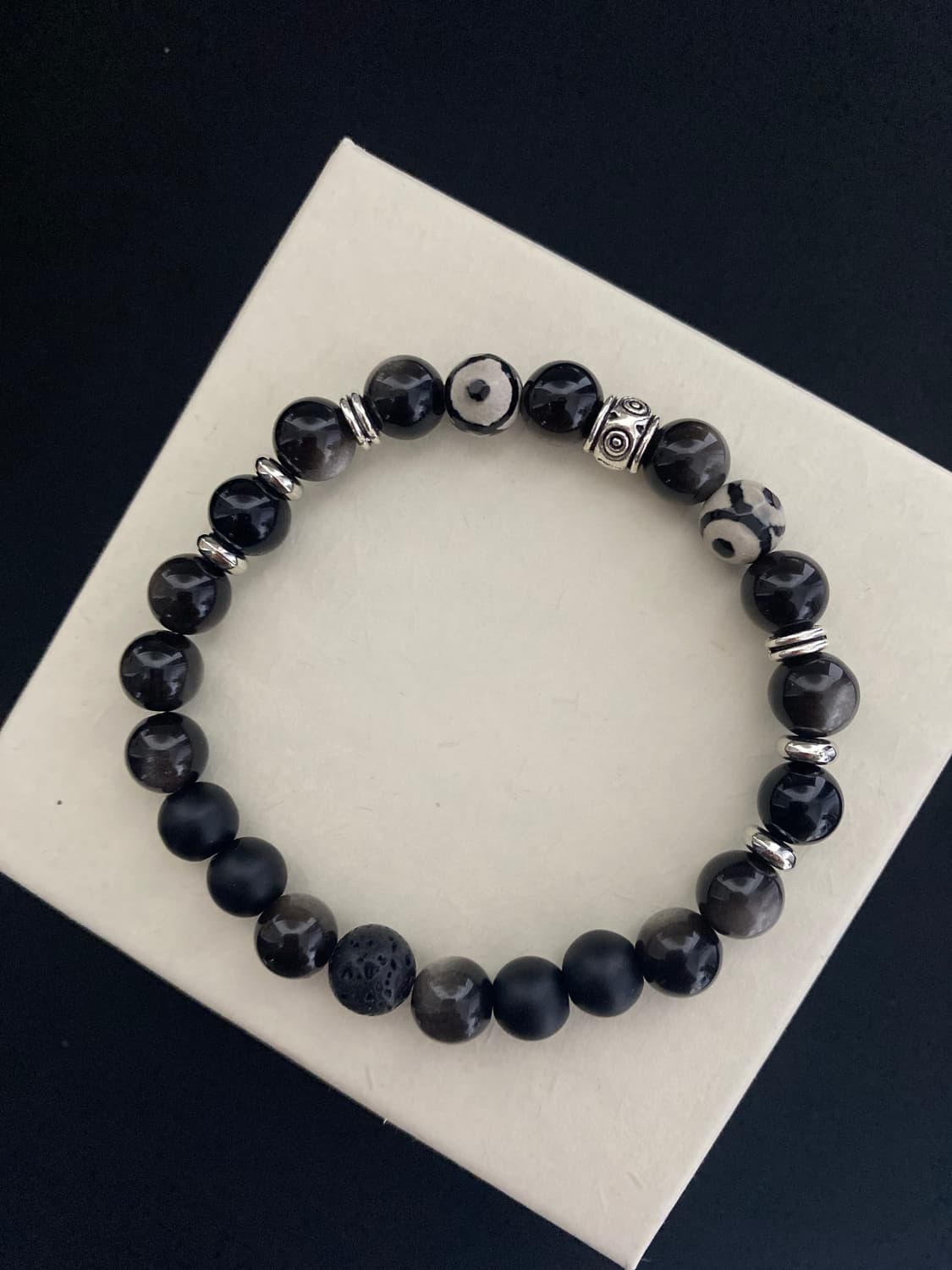 실버 옵시디언 팔찌 상품이미지2