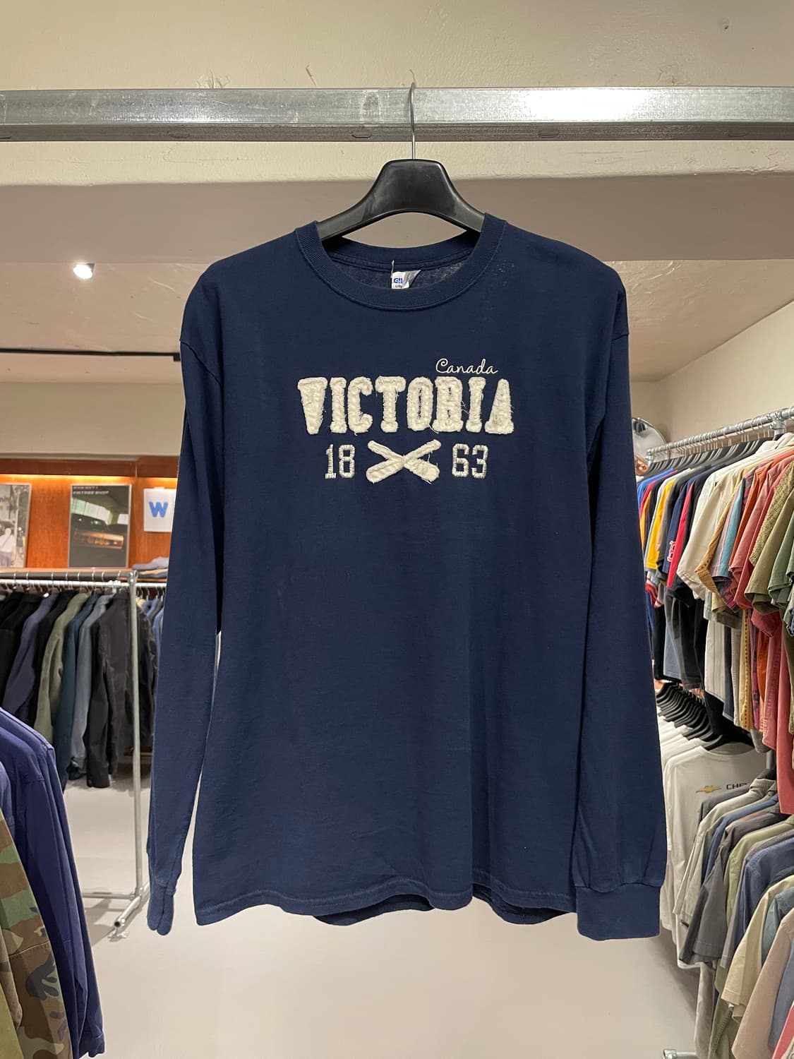 빈티지 롱슬리브 티셔츠(네이비)  상품이미지7