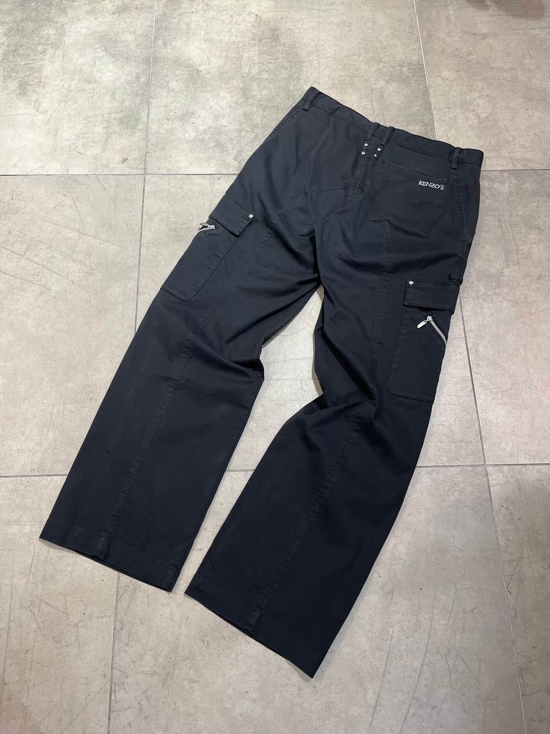 Kenzo 락펑크 락시크 블랙 카고 팬츠  상품이미지7