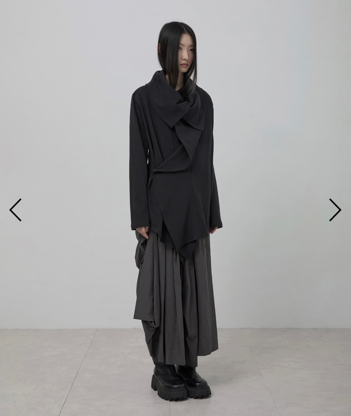 플레어업 레이어드 자켓 (bk) 상품이미지2