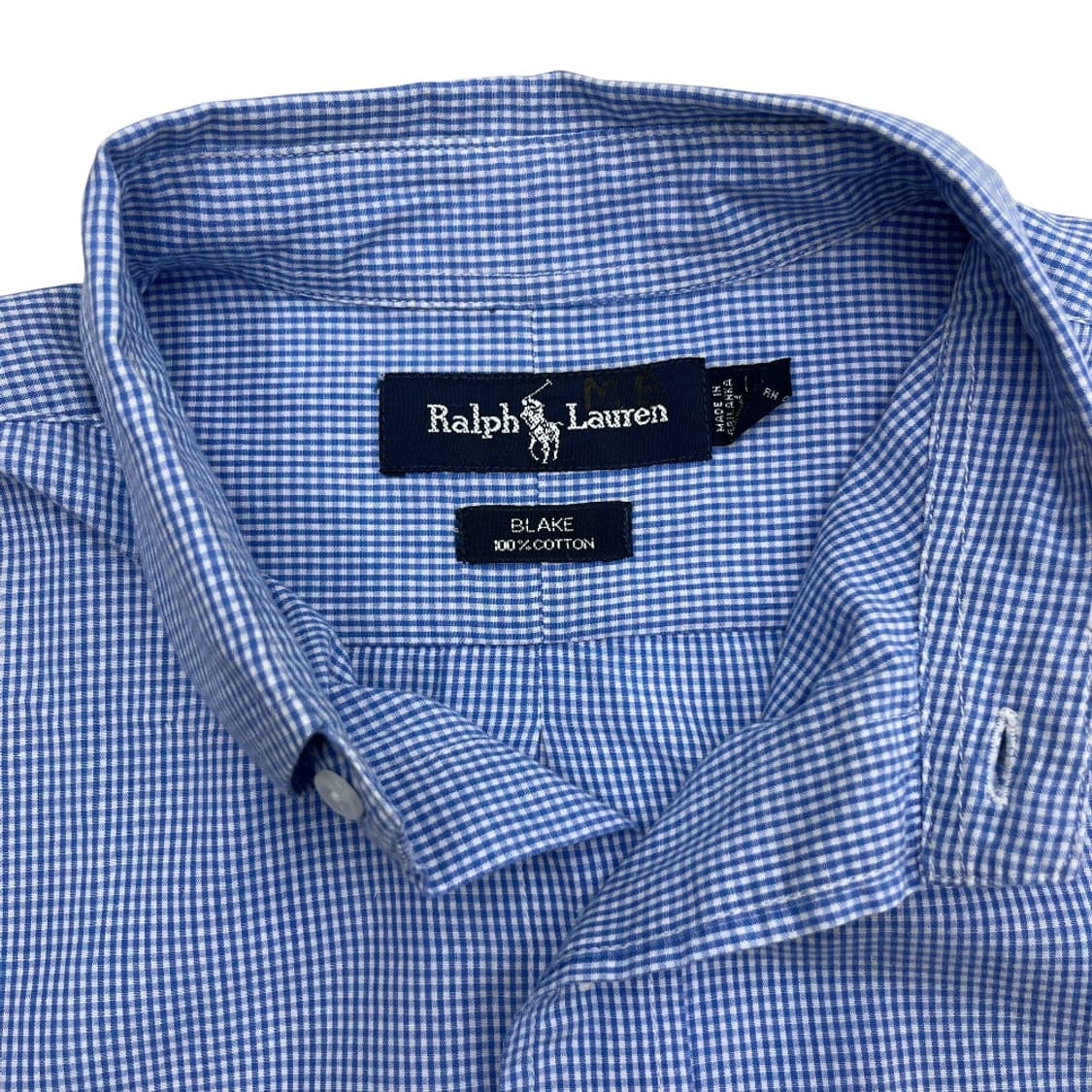 폴로 랄프로렌 딸기우유맛 포니 소라 잔체크 셔츠 XL 상품이미지5
