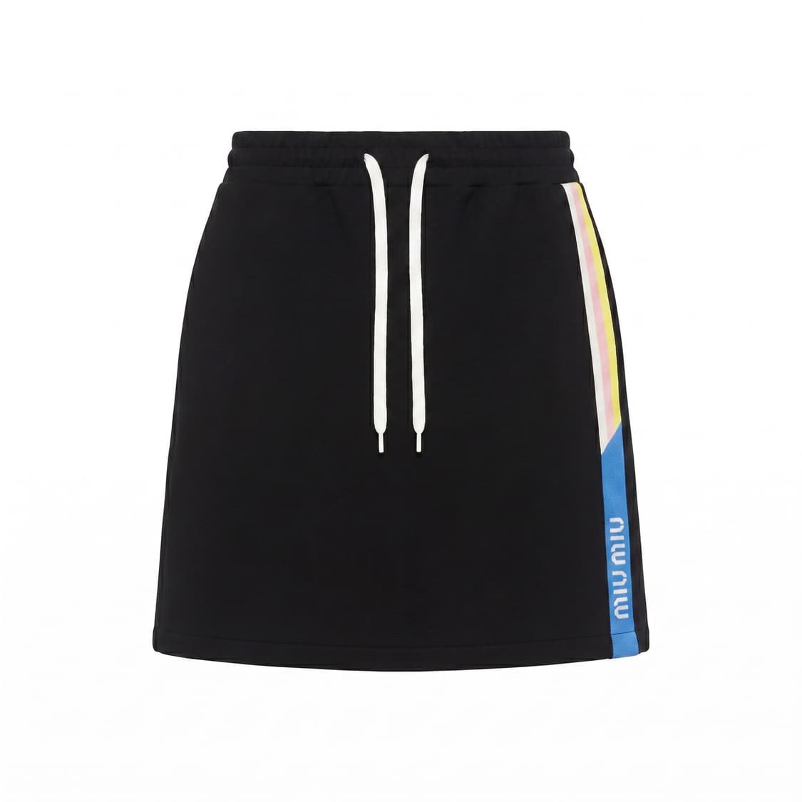 [AD2019] Miu Miu Side Stripe 밴딩 미니스커트 상품이미지1