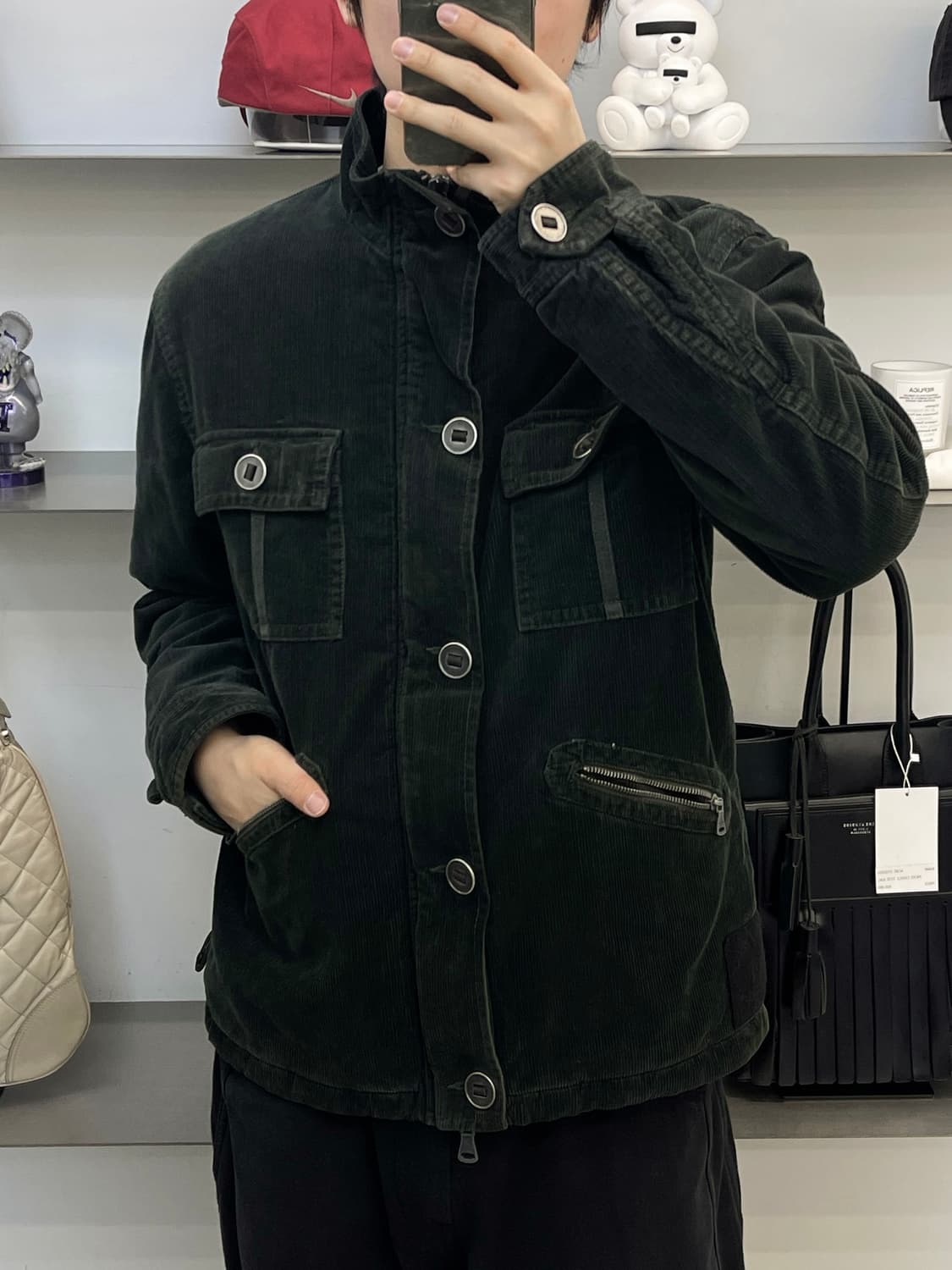 캘빈클라인 진  투포켓 아미 코듀로이 자켓 상품이미지2