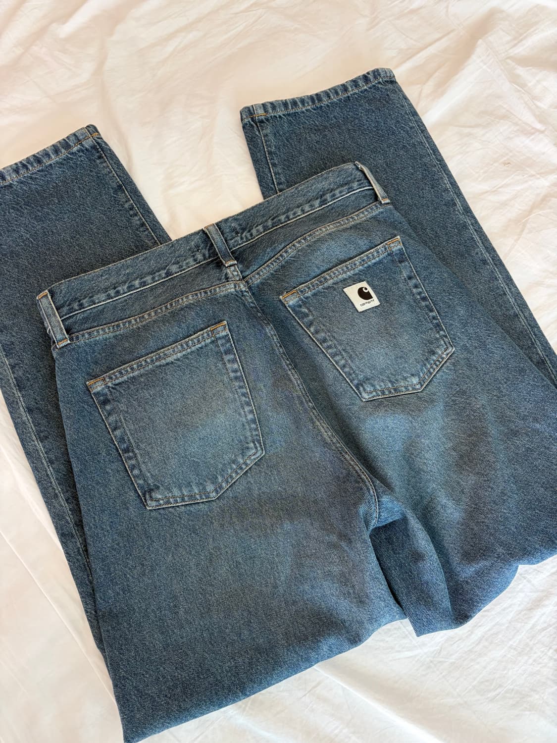 칼하트 WIP Arin pants dark blue washed 28 상품이미지4