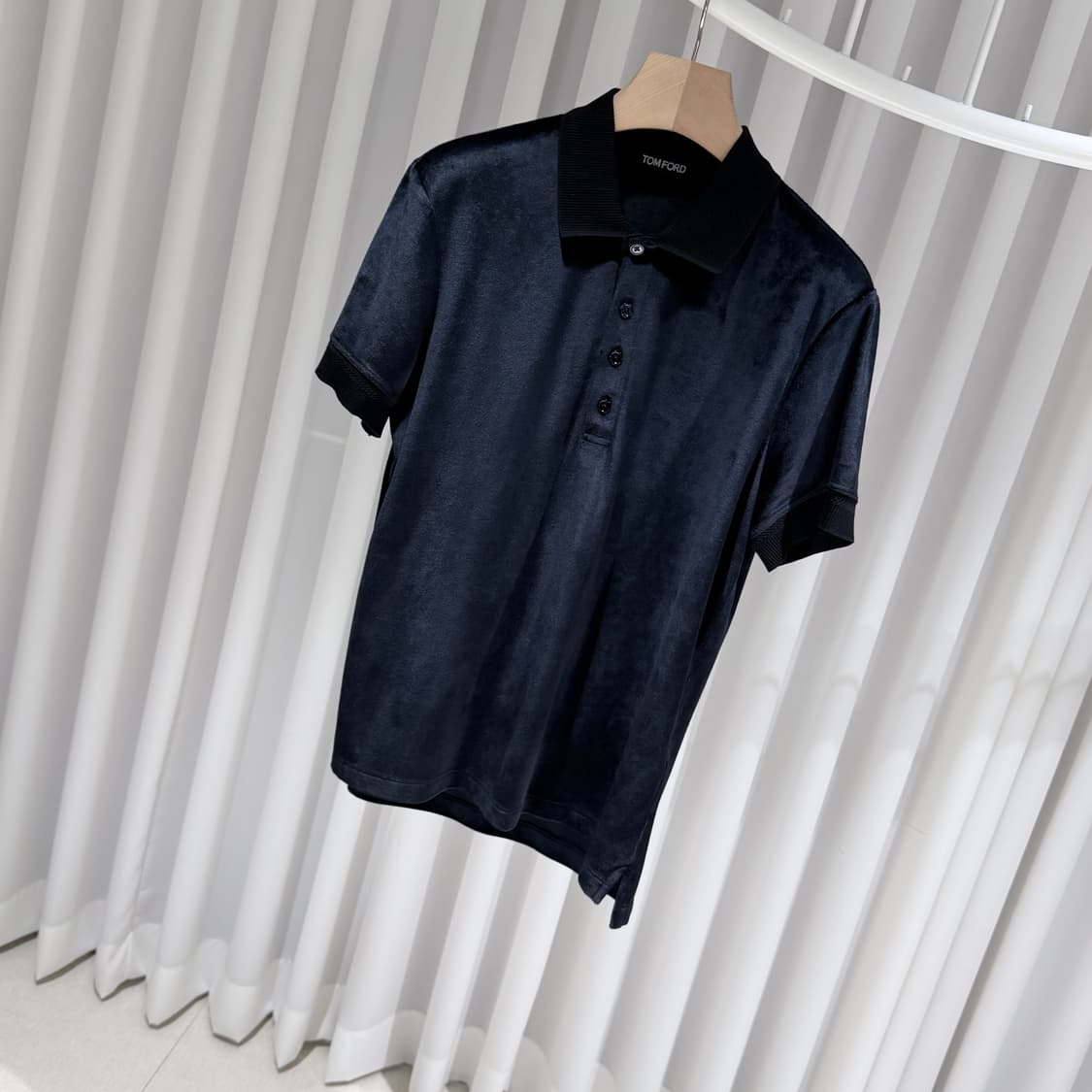 (A+/50) / 톰포드 슬림핏 모달 블렌드 벨루어 폴로 반팔 티셔츠 상품이미지2