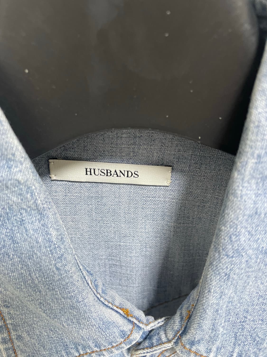 Husbands paris  허즈밴드 셔츠 워시드 라이트 블루 상품이미지2