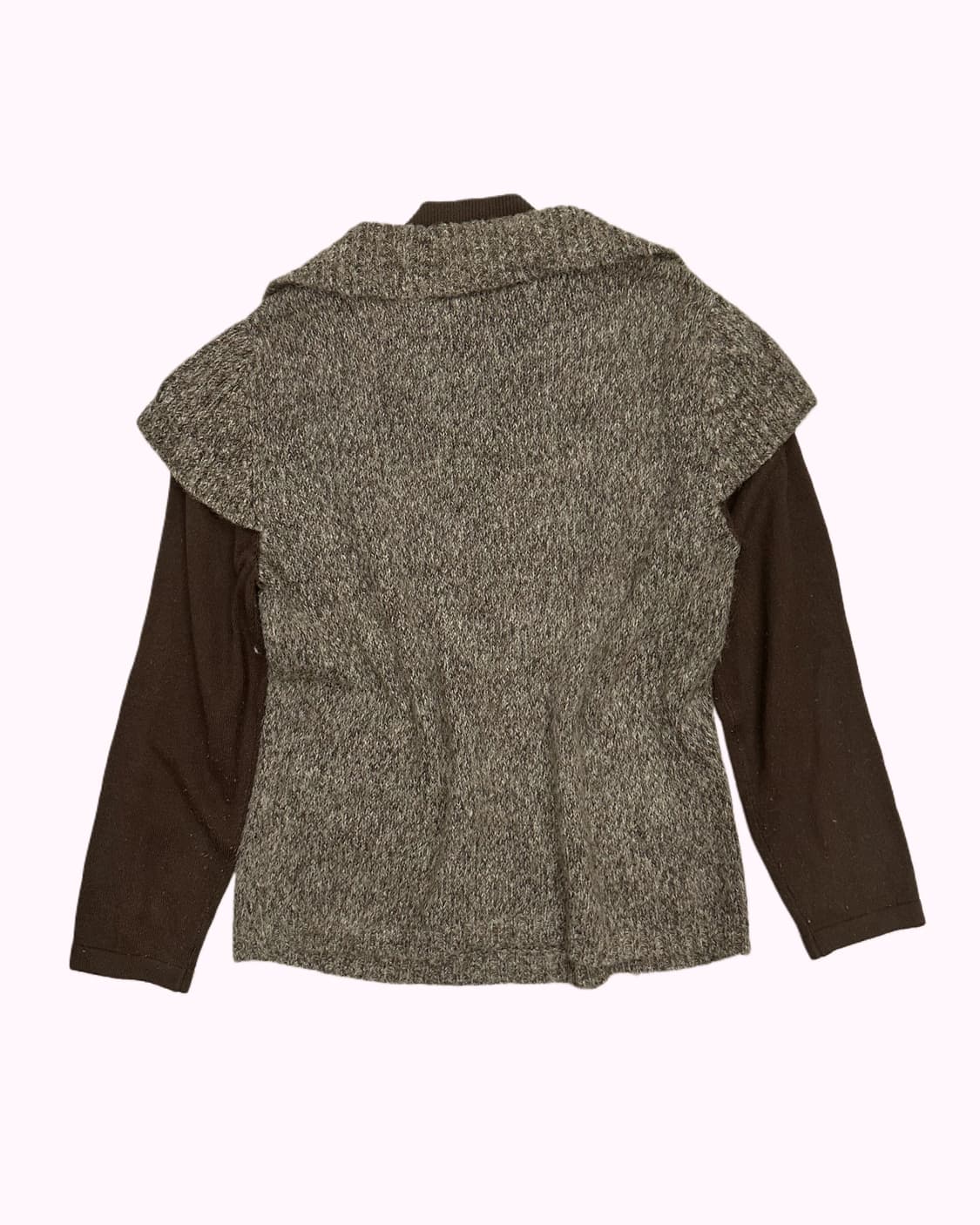 brown vintage layered knit 상품이미지4