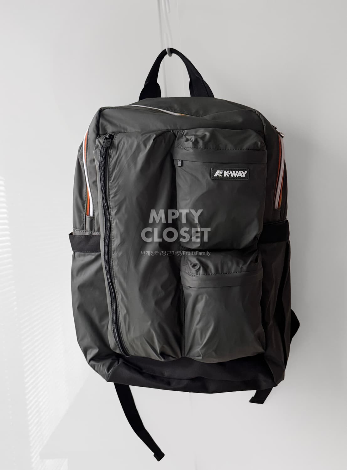 까웨 K-Way 앰버트 멀티포켓 백팩 카키 상품이미지3