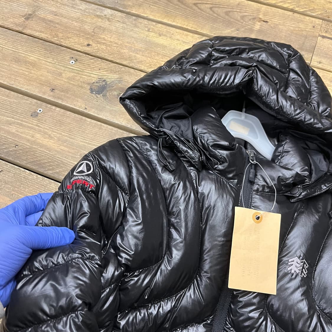 코오롱 경량 패딩 블랙 딱붙  상품이미지4