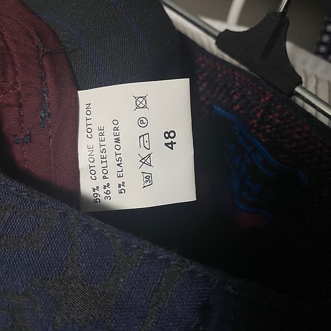 MYTHS 미쓰 스트라이프 네이비 면바지 31~32사이 상품이미지5