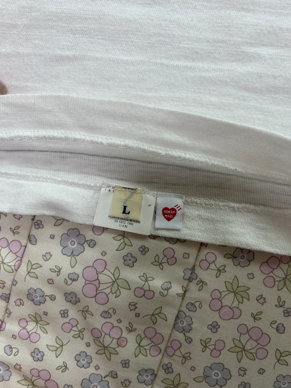 택포//휴먼메이드 그래픽 롱슬리브 티셔츠 화이트 상품이미지8