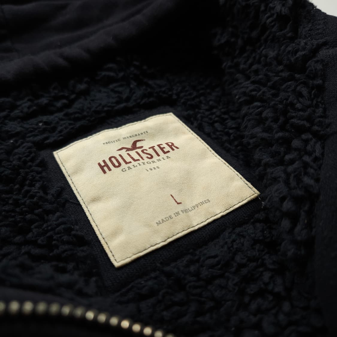 홀리스터 Y2K 빈티지 이너 플리스 머슬핏 후드집업 (M) 상품이미지6