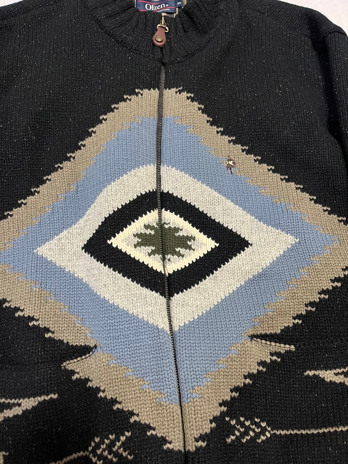 올젠 빈티지 니트점퍼 105-110 상품이미지3