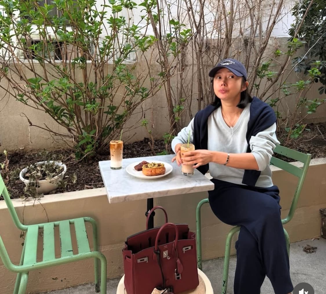 러브모모 니트 셋업 세트 네이비 상품이미지2