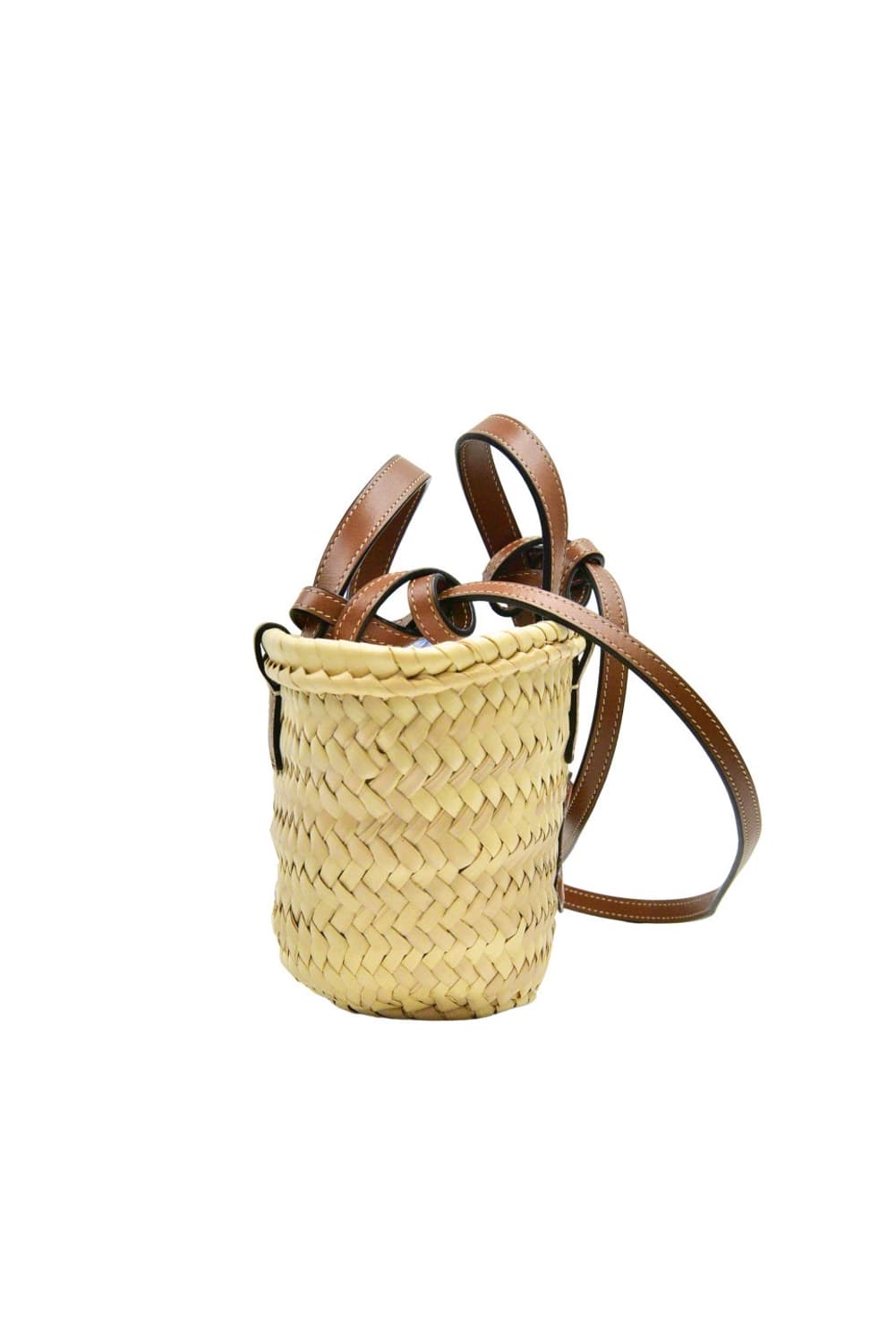 셀린느 라피아 & 카프스킨 나노 트리옹프 셀린느 클래식 파니에 탄 (정품 상품이미지4