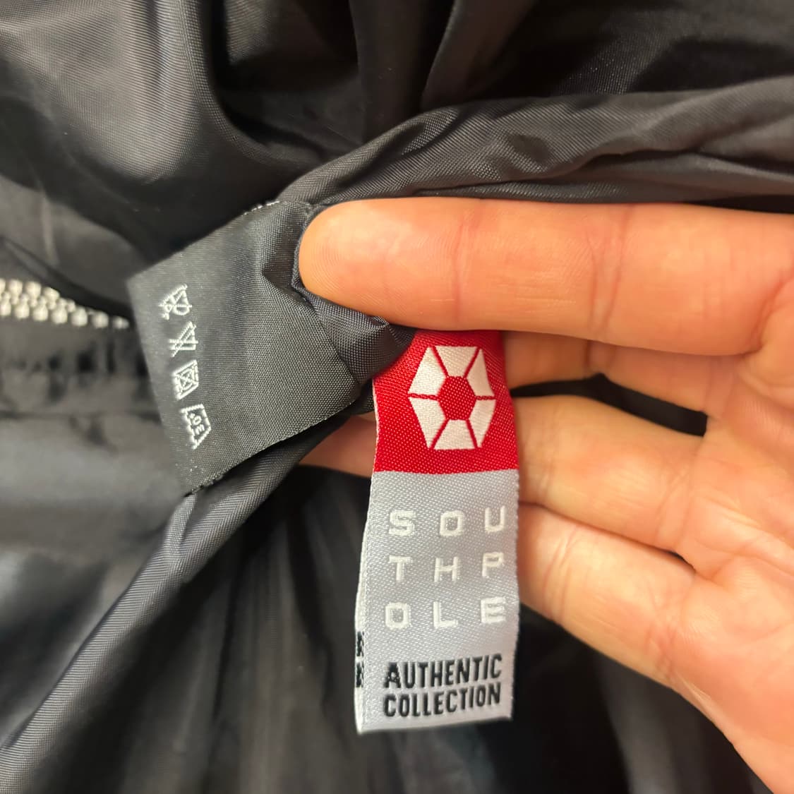 90s 사우스폴 올드스쿨 빈티지 블랙 레드 패딩 자켓 L 상품이미지9