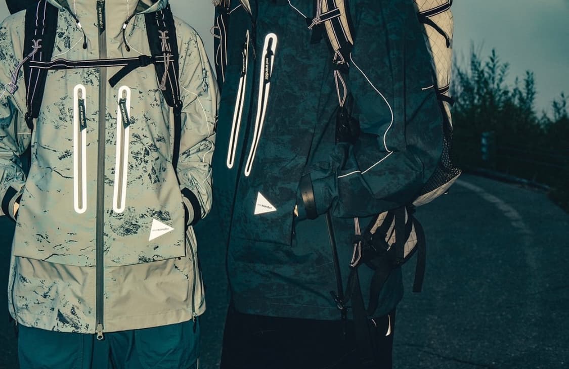 새상품 And wander 앤드원더 프린트 퍼텍스 쉴드 레인자켓 L 상품이미지3