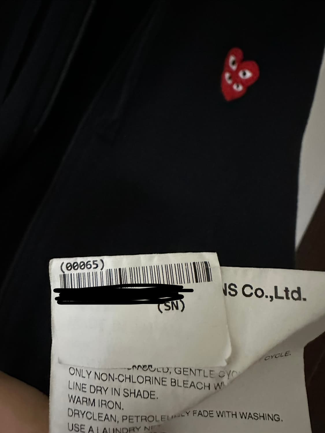 꼼데가르송 더블와펜 후드집업 상품이미지5