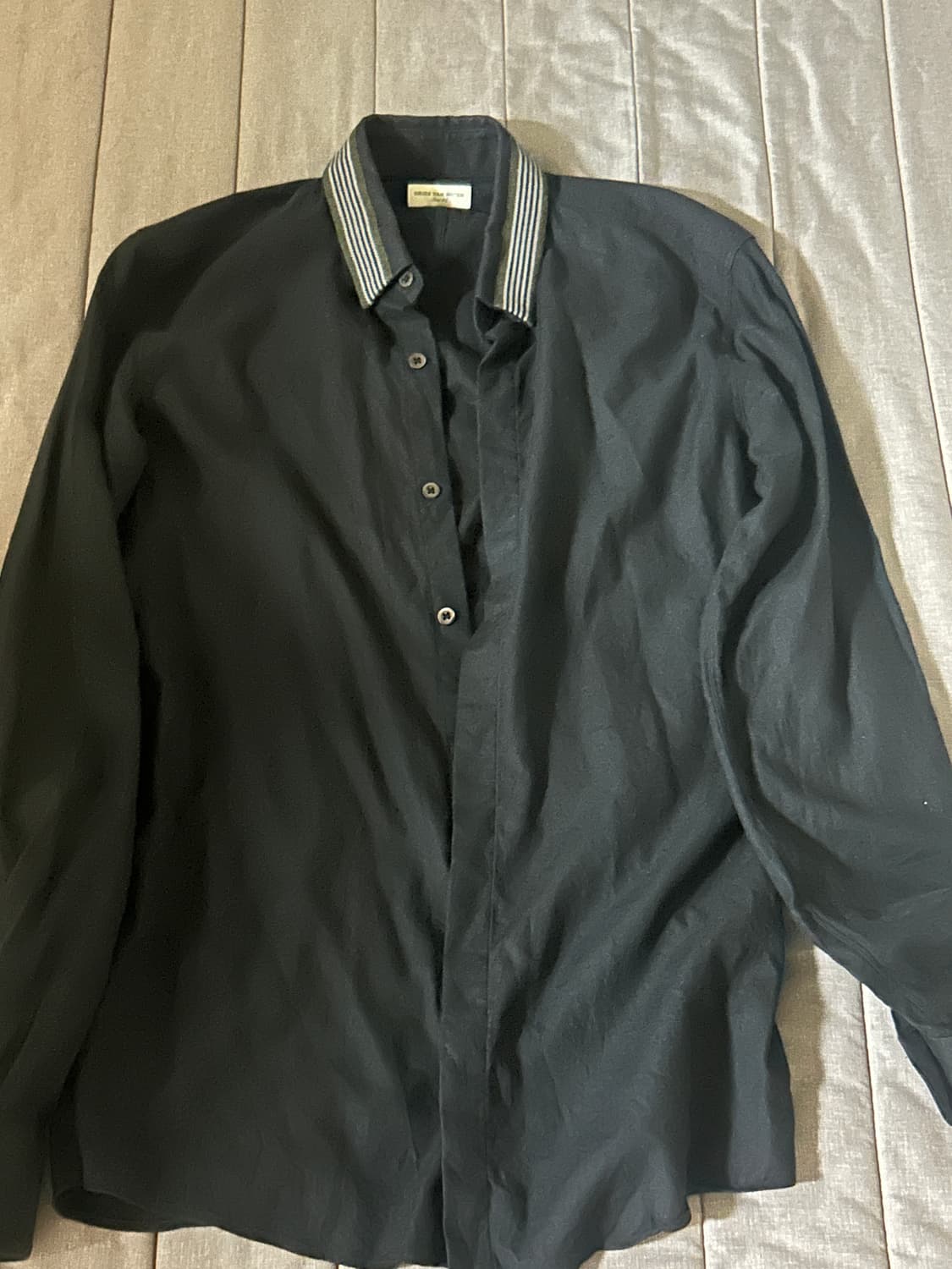 Dries van noten stripe collar shirt 46 상품이미지3