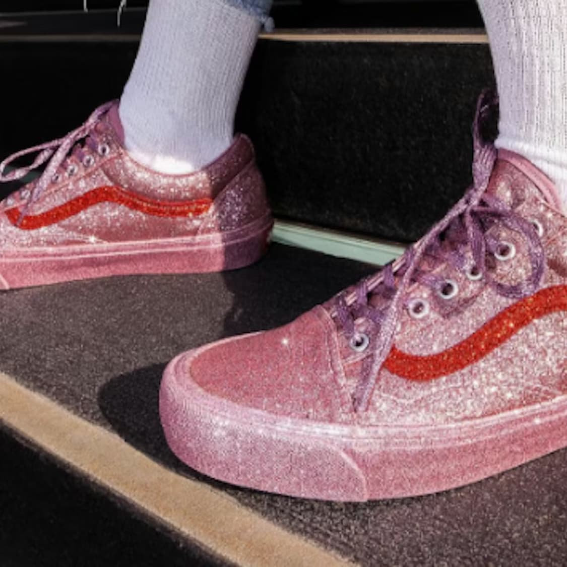 올글리터 핑크 올드스쿨 반스 OC x vans  상품이미지1