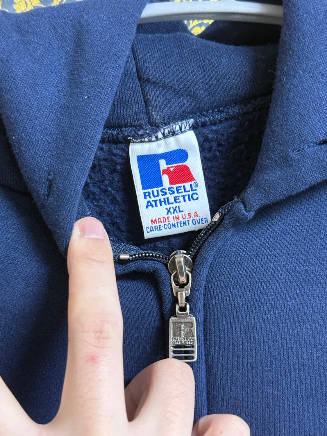 [XXL] 빈티지 러셀 후드집업 네이비 (usa) 상품이미지3