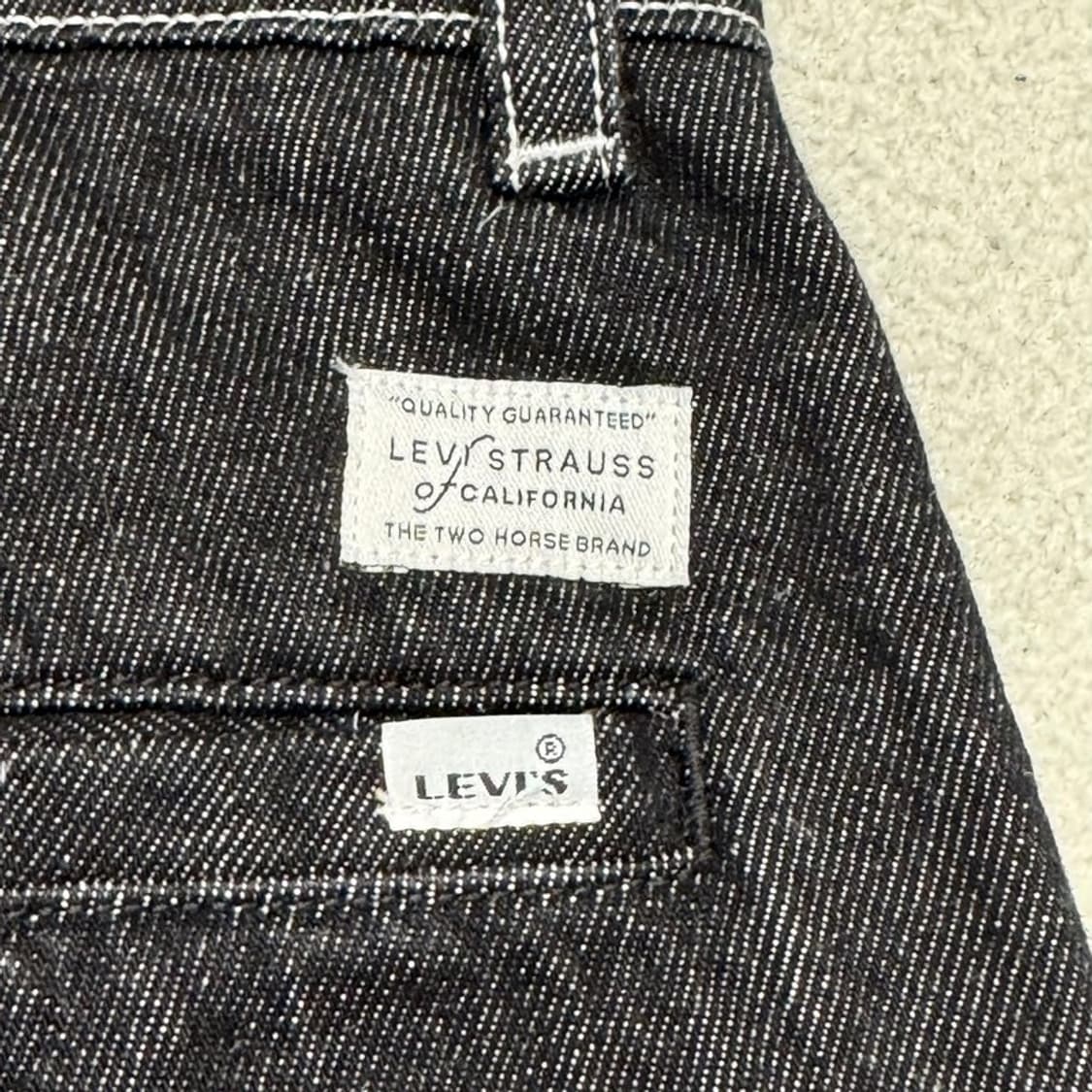 LEVI STRAUSS 프리미엄 블랙 데님 팬츠 상품이미지7