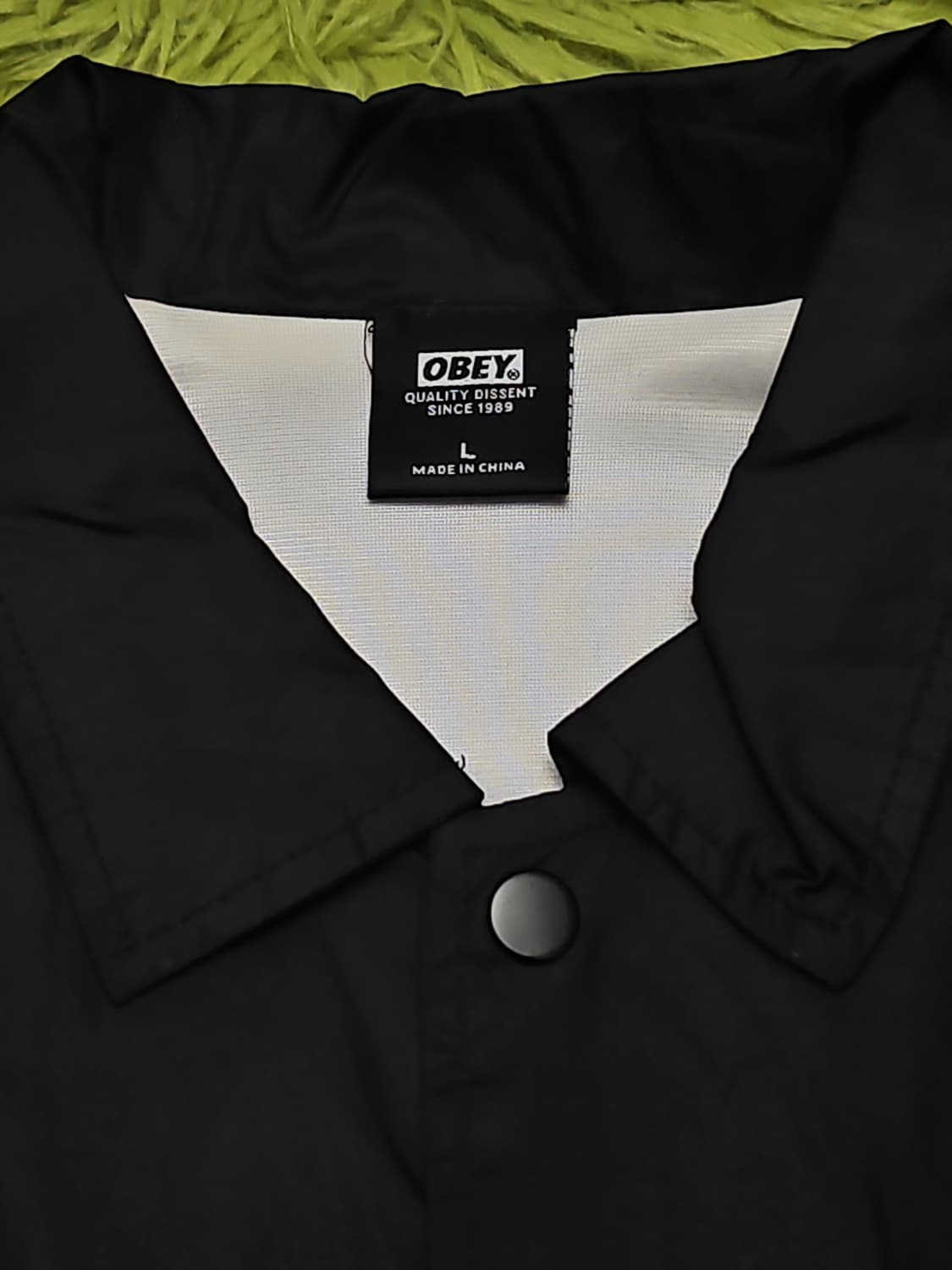 오베이(OBEY) 양팔 빅로고 바람막이 L 상품이미지4