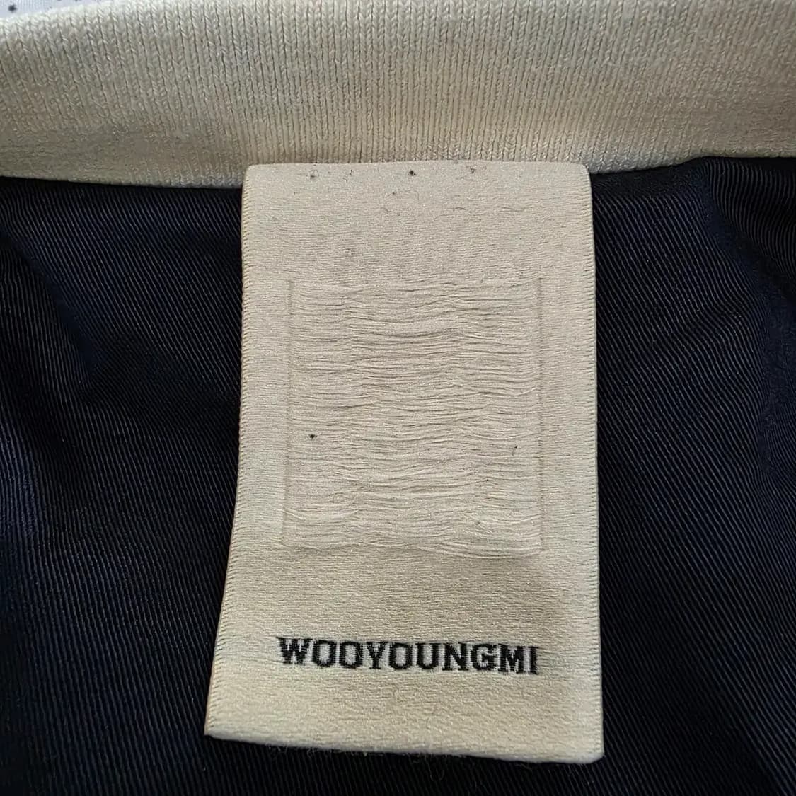 우영미 네이비/그린 배색 블루종 자켓 100 상품이미지8