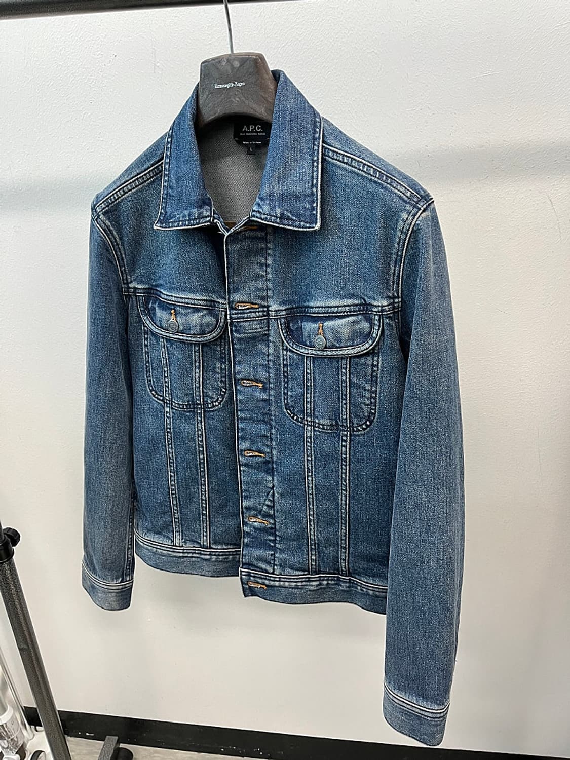 100) 아페세 중청 데님자켓  상품이미지1