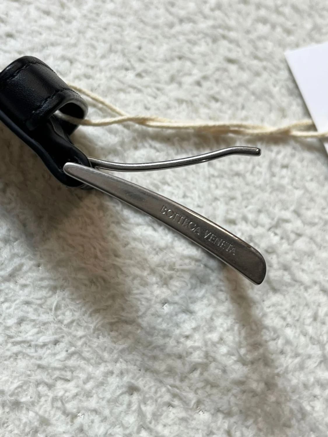 보테가베네타 블랙 인트레치아토 가죽 벨트 A1698 상품이미지5