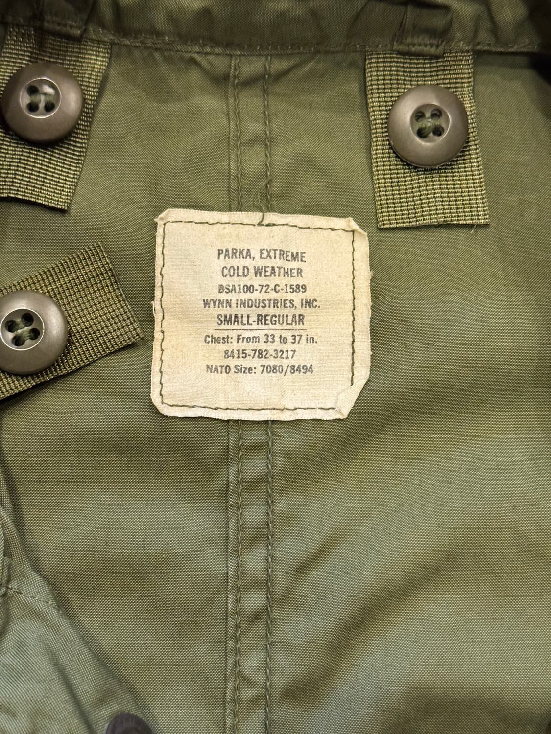 오리지널 M-65 피쉬테일 파카 (S) 상품이미지5