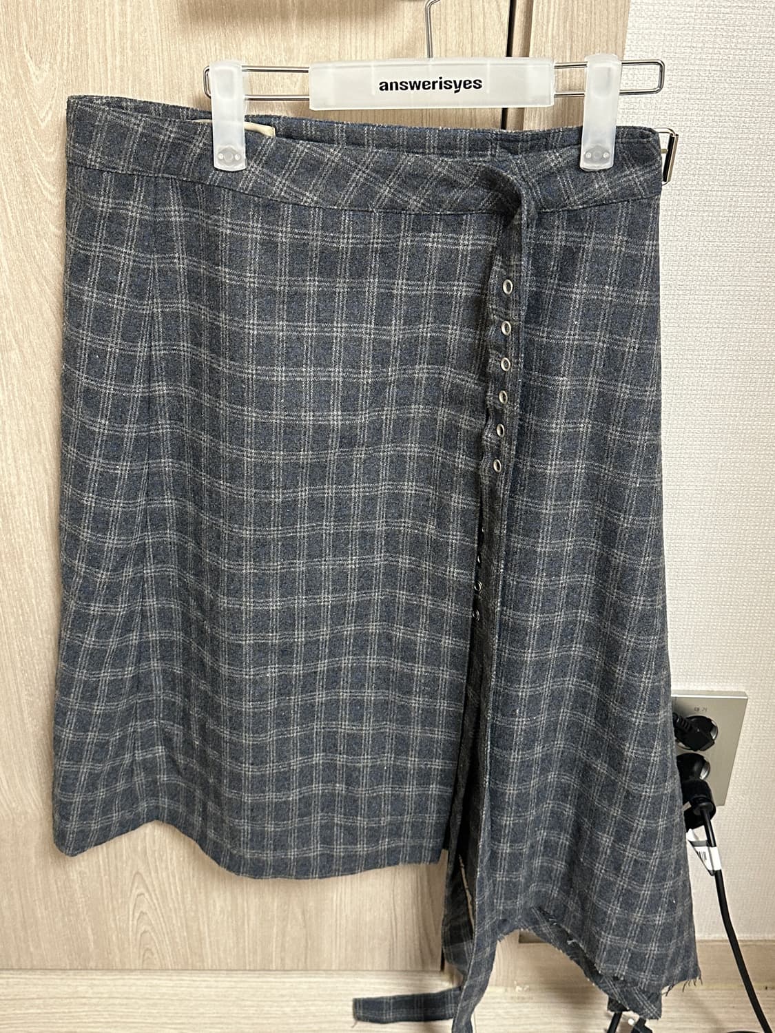 이이알하우스 Check belt skirt 상품이미지4