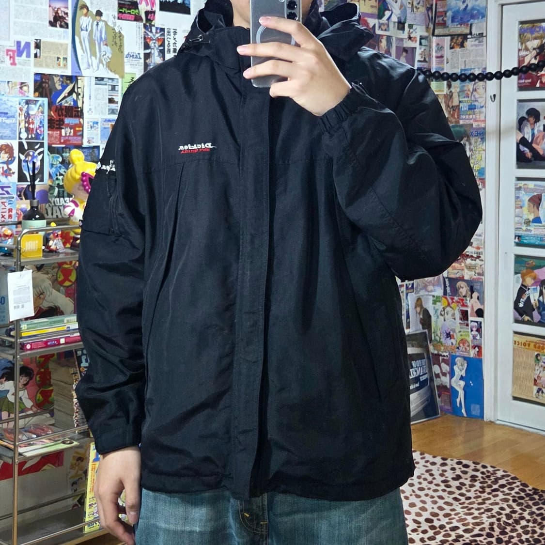 디키즈 사이드 포켓 블랙 바람막이 자켓 상품이미지1