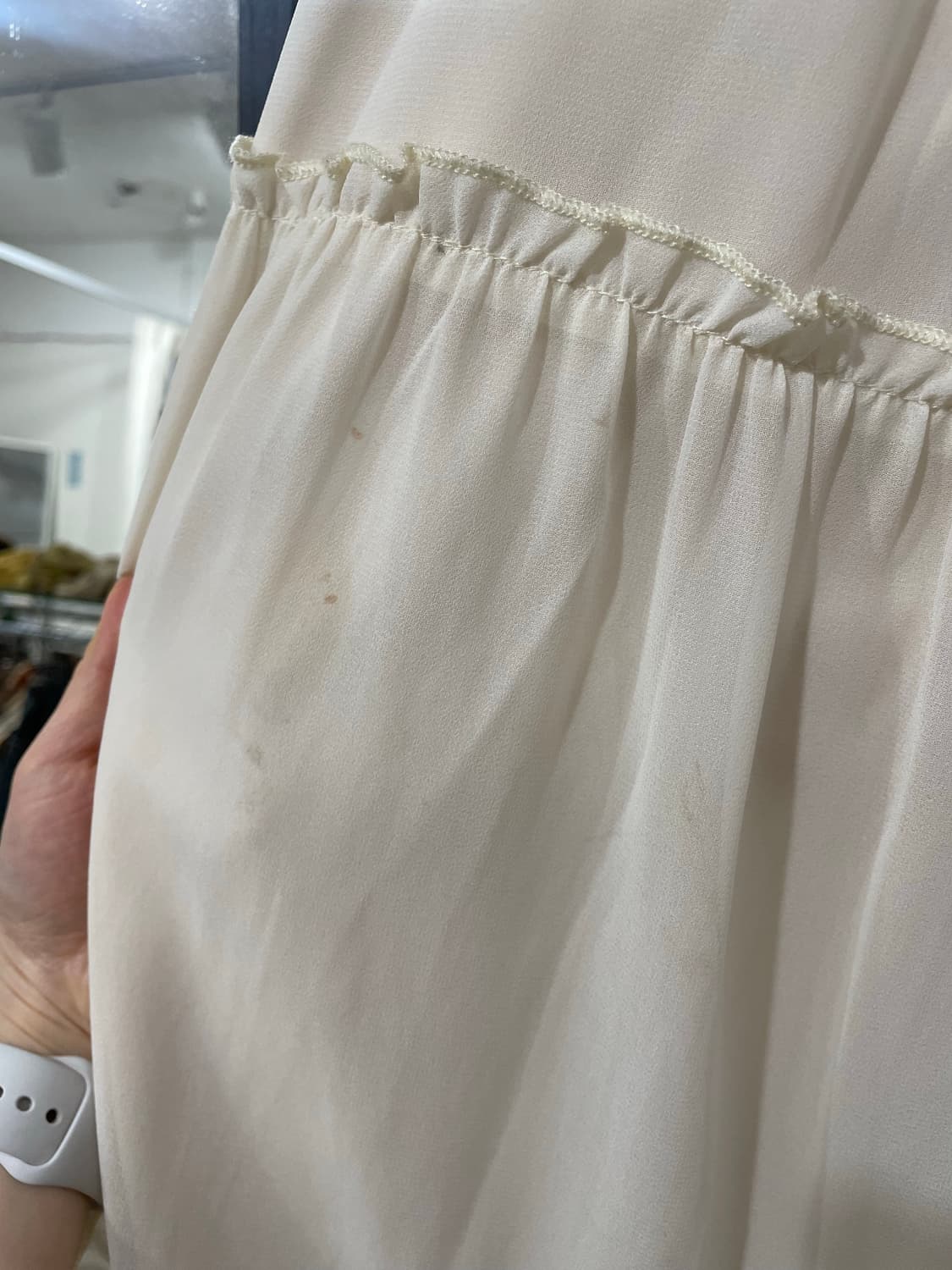 Soft Ivory Tiered Skirt 상품이미지9