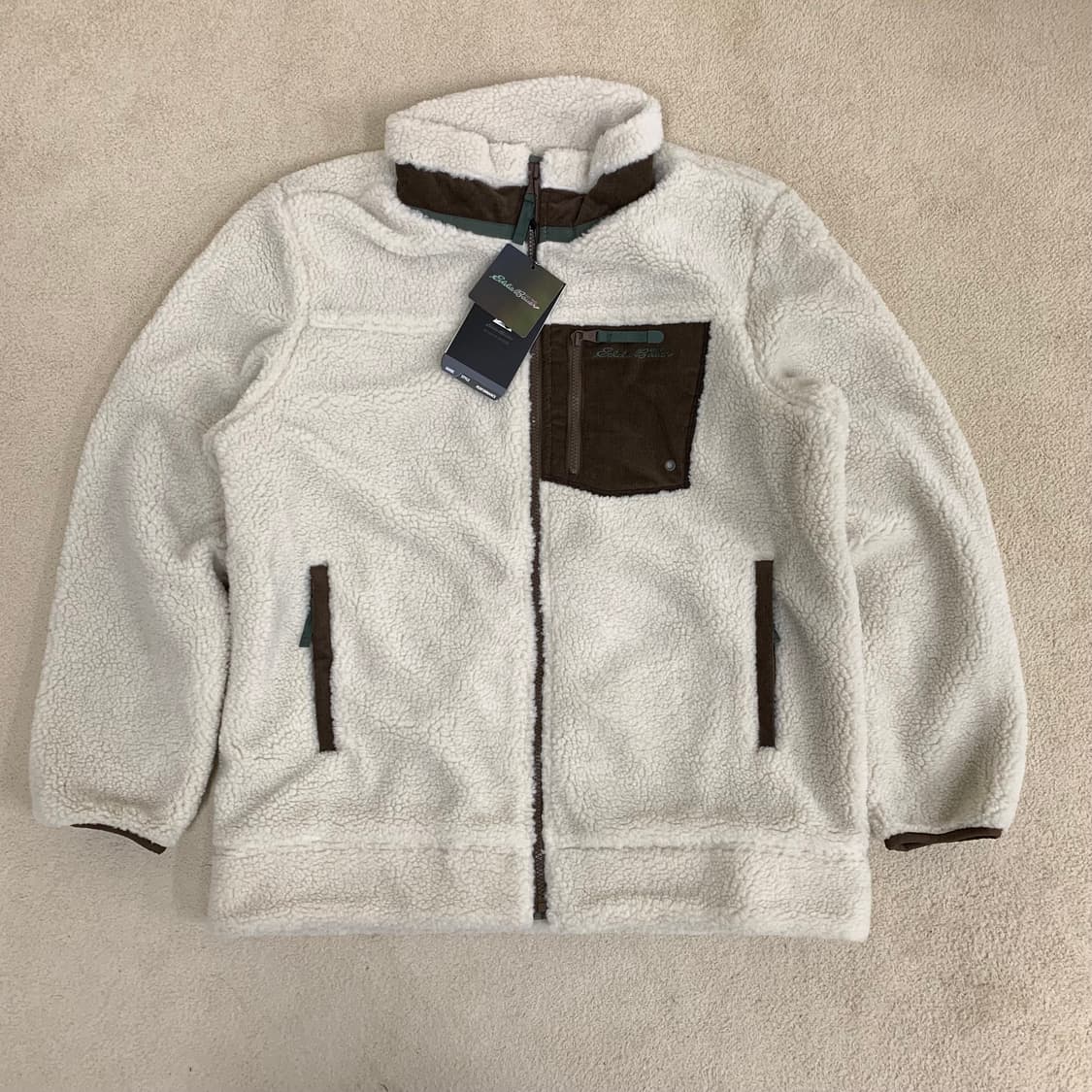 에디바우어 플리스 자켓(2XL/베이지) 후리스 점퍼 상품이미지1