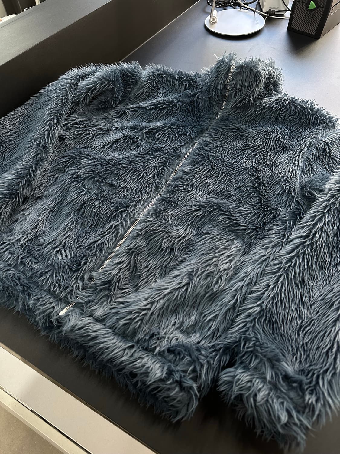 팔라스 24FW 퍼리 집 퍼넬 콜 그레이 퍼자켓 상품이미지5