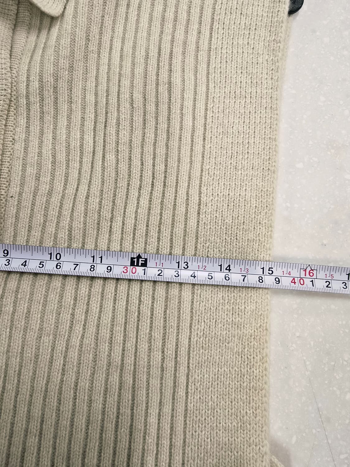 JS뉴욕 아이보리 카라넥 니트 조끼 상품이미지6