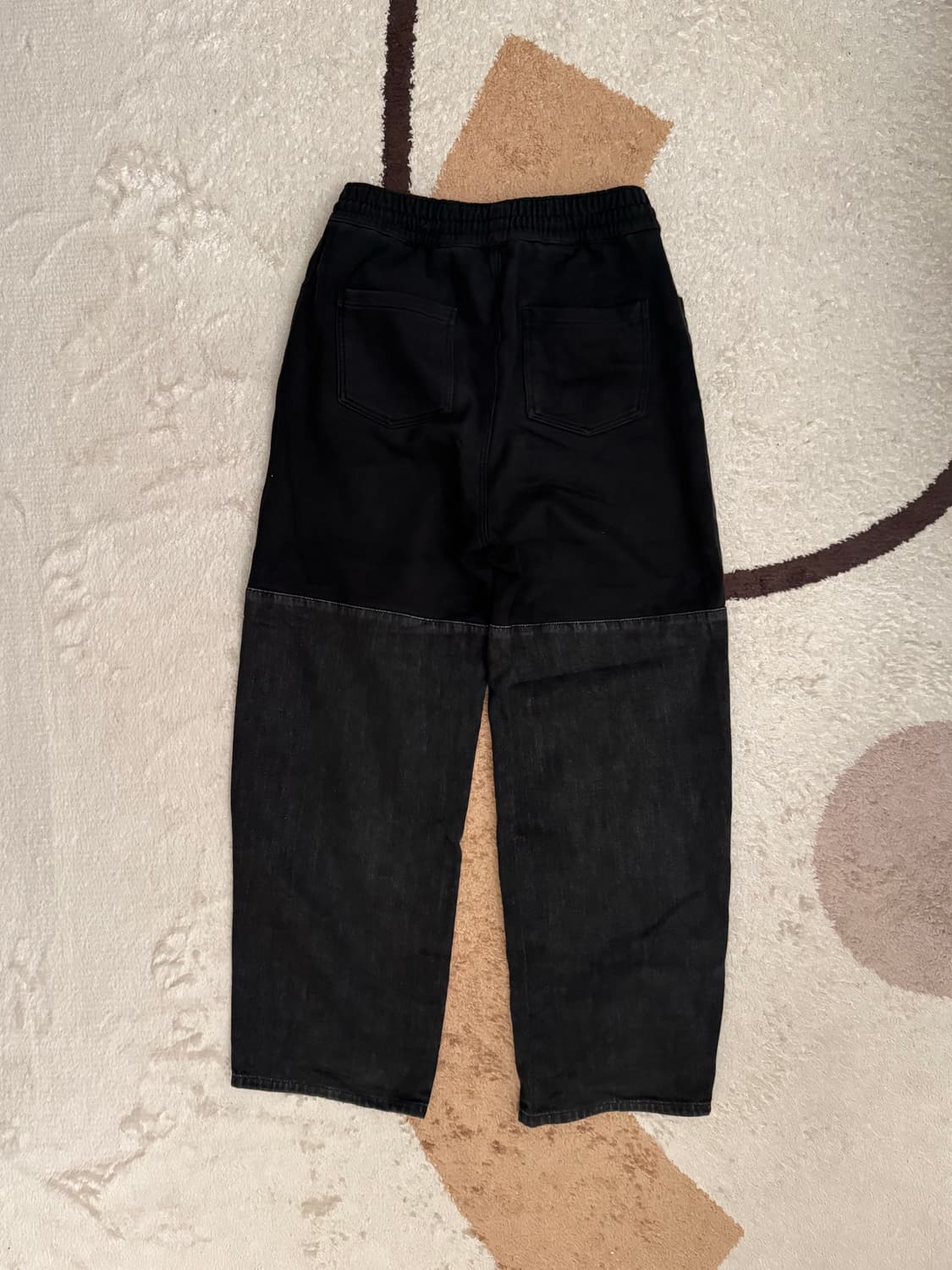 아모멘토 드로우스트링 데님팬츠 블랙 L 상품이미지3