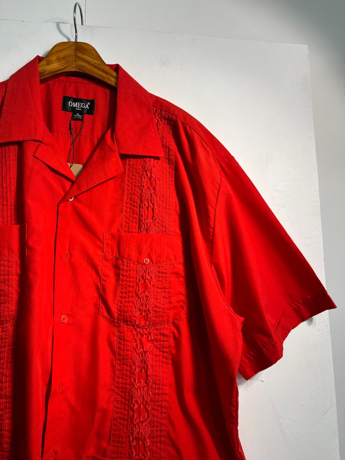 90s Omega Guayabera Shirts (쿠바 셔츠) XL 상품이미지5