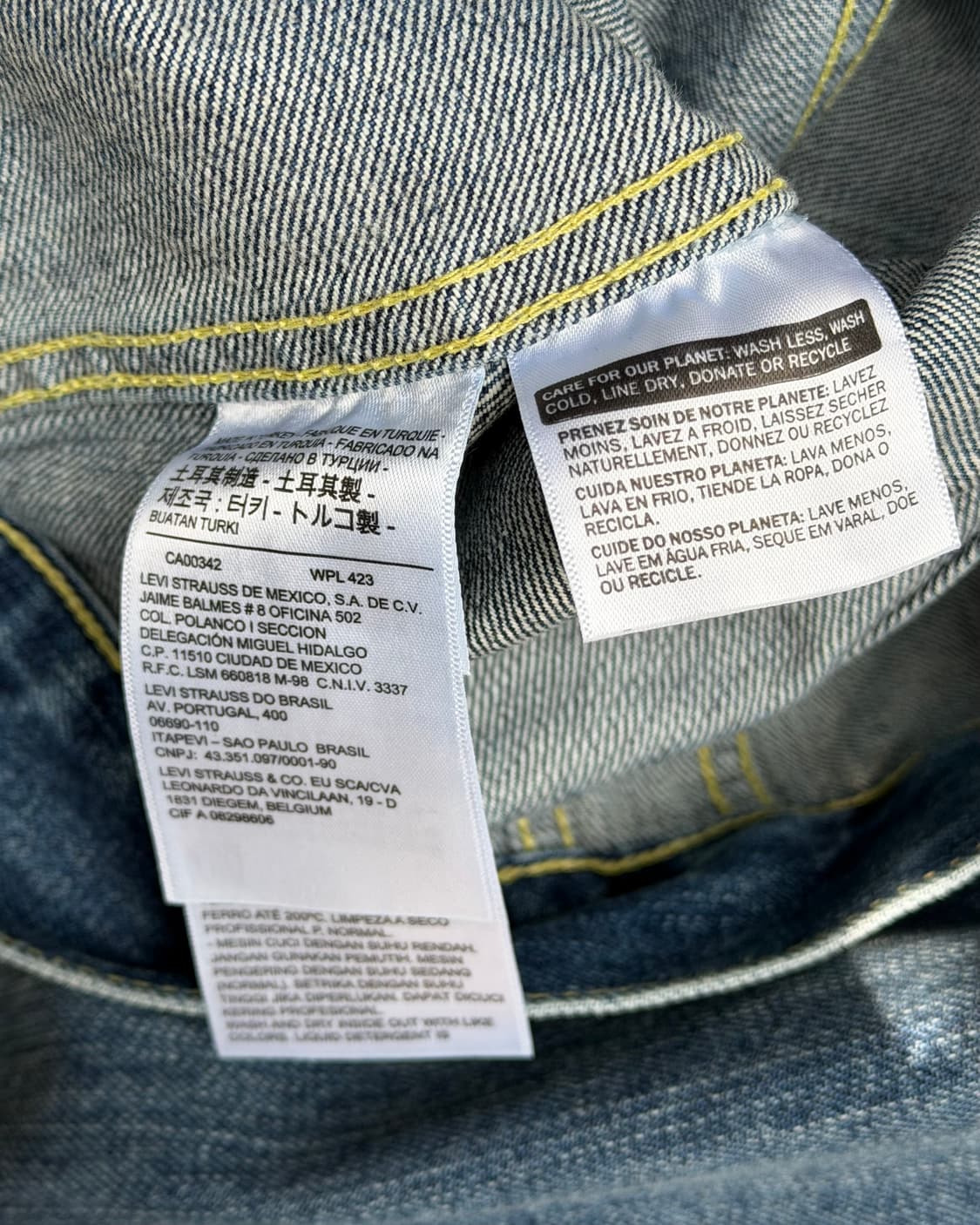 LVC 557xx 1961 type-3 FOLK CITY 데님 트러커자켓 상품이미지9