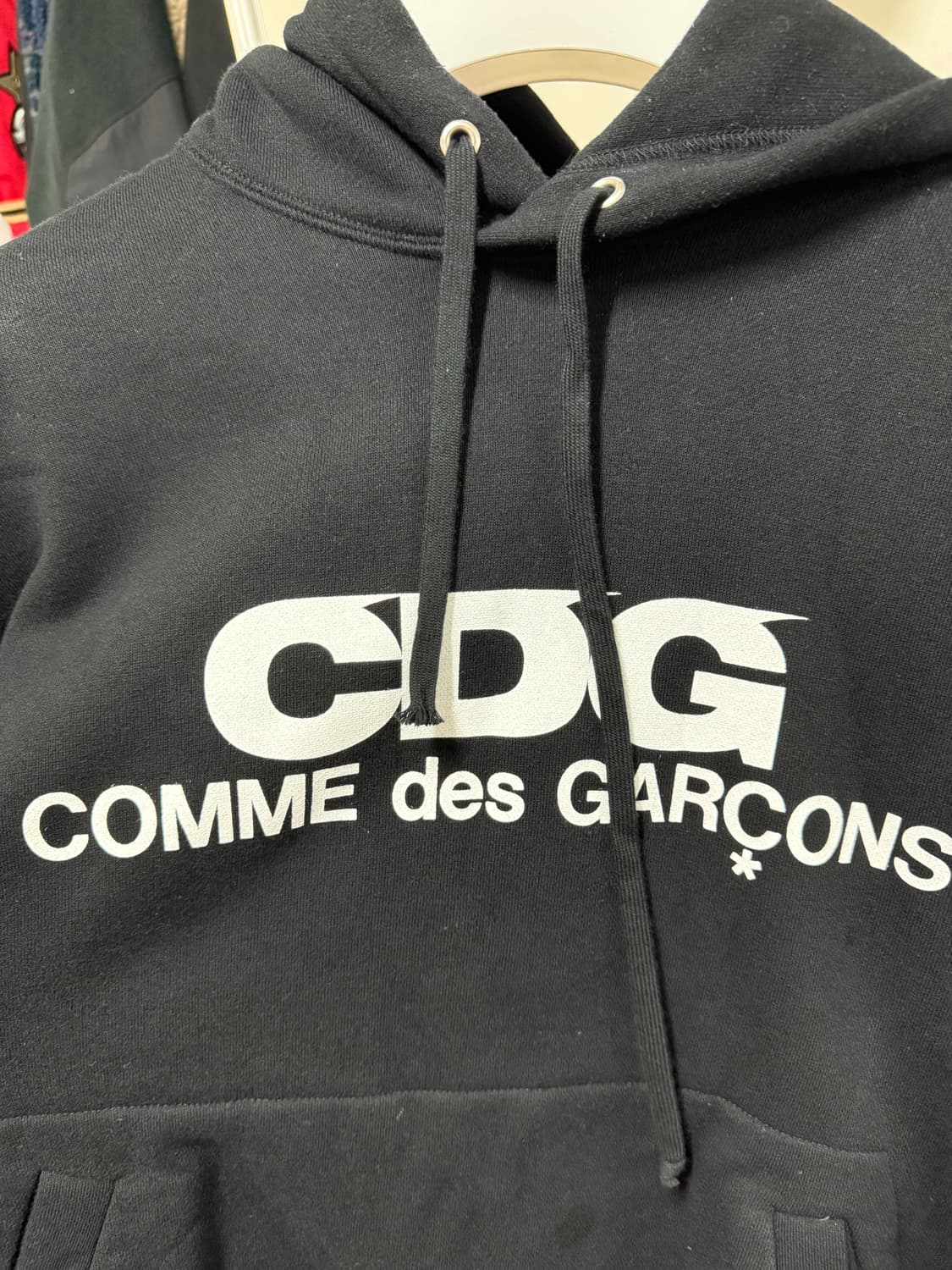 꼼데가르송 cdg 후드티 블랙 xl 상품이미지1